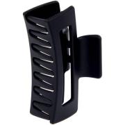 By Lyko Rectangular Rubberized Hair Clip Black