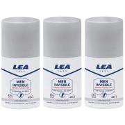 LEA Men Invisible Dermo Protection Deo Roll On 50 ml x 3