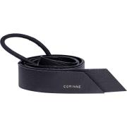 Corinne Leather Band Long Black