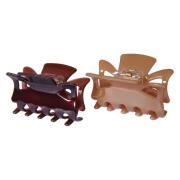 By Lyko Hair Clips Acrylic Bronzed Duo