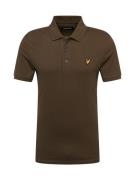 Lyle & Scott Paita  tummanruskea / keltainen