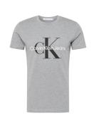 Calvin Klein Jeans Paita  meleerattu harmaa / musta / valkoinen