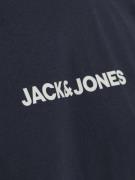 JACK & JONES Paita 'Reid'  laivastonsininen / meleerattu harmaa / valk...