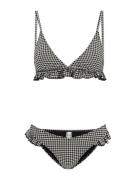 Shiwi Bikini 'ROMY'  harmaa / musta / valkoinen
