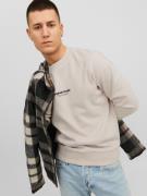 JACK & JONES Collegepaita 'JORVesterbro'  beige / musta