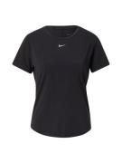 NIKE Toiminnallinen paita 'One Luxe'  musta / valkoinen