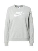 Nike Sportswear Collegepaita  meleerattu harmaa / valkoinen