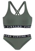 Elbsand Bikini  khaki / musta / valkoinen