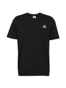 ADIDAS SPORTSWEAR Toiminnallinen paita 'Essentials'  musta / valkoinen