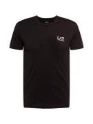 EA7 Emporio Armani Toiminnallinen paita  musta / valkoinen