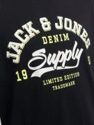 JACK & JONES Paita  keltainen / musta / valkoinen
