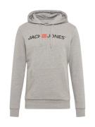 JACK & JONES Collegepaita  meleerattu harmaa / oranssi / musta