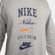 Nike Sportswear Collegepaita 'Club'  marine / meleerattu harmaa / oran...