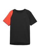 4F Toiminnallinen paita  oranssinpunainen / musta