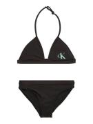 Calvin Klein Swimwear Bikini  pastellinvihreä / musta