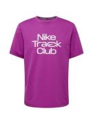 NIKE Toiminnallinen paita 'Track Club'  lila / valkoinen