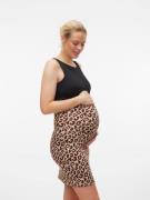 Vero Moda Maternity Mekko 'MABBY'  beige / ruskea / musta