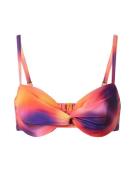 Hunkemöller Bikinitoppi 'Sunset'  keltainen / tummanvioletti / oranssi