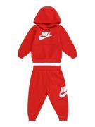 Nike Sportswear Juoksupuku 'CLUB FLEECE'  punainen / valkoinen