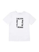 Calvin Klein Jeans Paita 'MAXI HERO'  musta / valkoinen