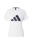 ADIDAS PERFORMANCE Toiminnallinen paita 'RUN IT'  musta / valkoinen