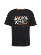 JACK & JONES Paita 'JJLUKE'  mudanvärinen / oranssi / musta / valkoine...