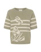 Cream Neulepaita 'Dela'  beige / vihreä