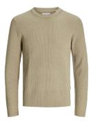 JACK & JONES Neulepaita 'JJEPerfect'  tummabeige