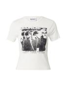 TOPSHOP Paita 'Graphic License Blondie Baby'  ecru / musta