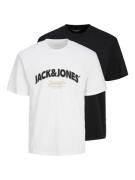 JACK & JONES Paita 'BRONX'  vaaleabeige / vaalea pinkki / musta / valk...