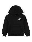 Nike Sportswear Collegepaita 'Club Fleece'  musta / valkoinen