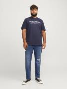 Jack & Jones Plus Farkut 'JJIGLENN JJORIGINAL'  sininen denim