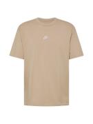 Nike Sportswear Paita 'PREM ESSNTL'  khaki / valkoinen