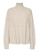 VERO MODA Oversized neulepaita 'DOFFY'  meleerattu beige