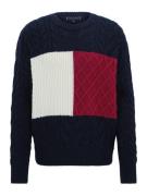 TOMMY HILFIGER Neulepaita  ecru / marine / burgundin punainen