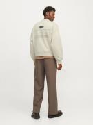 JACK & JONES Collegepaita 'JCOTERRAIN'  beige / musta