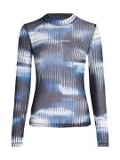 KARL LAGERFELD JEANS Toppi ' MESH-TOP MIT GLITCH-PRINT '  sininen / mu...