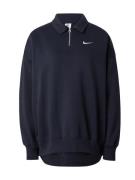 Nike Sportswear Collegepaita 'Phoenix Fleece'  musta / valkoinen