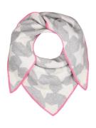 Zwillingsherz Huivi  vaaleanharmaa / vaalea pinkki / valkoinen