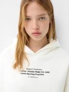 Bershka Collegepaita  musta / offwhite