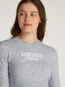 Tommy Jeans Neulepaita  meleerattu harmaa / valkoinen