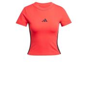 ADIDAS SPORTSWEAR Toiminnallinen paita 'Essentials'  punainen / musta