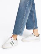 Tommy Jeans Matalavartiset tennarit  vaaleanharmaa / vihreä / offwhite