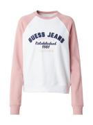 GUESS JEANS Collegepaita  sininen / marine / roosa / valkoinen