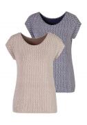 VIVANCE Paita  beige / sininen / valkoinen