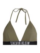 Calvin Klein Swimwear Bikinitoppi  vaaleanharmaa / vihreä / musta