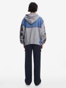 Desigual Välikausitakki  sininen denim / harmaa / monivärinen