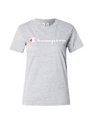 Champion Authentic Athletic Apparel Paita  vaaleanharmaa / punainen / ...