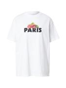 Abercrombie & Fitch Paita 'PARIS RASPBERRY'  kiivi / musta / valkoinen
