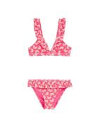 WE Fashion Bikini  vaalea pinkki / musta / valkoinen